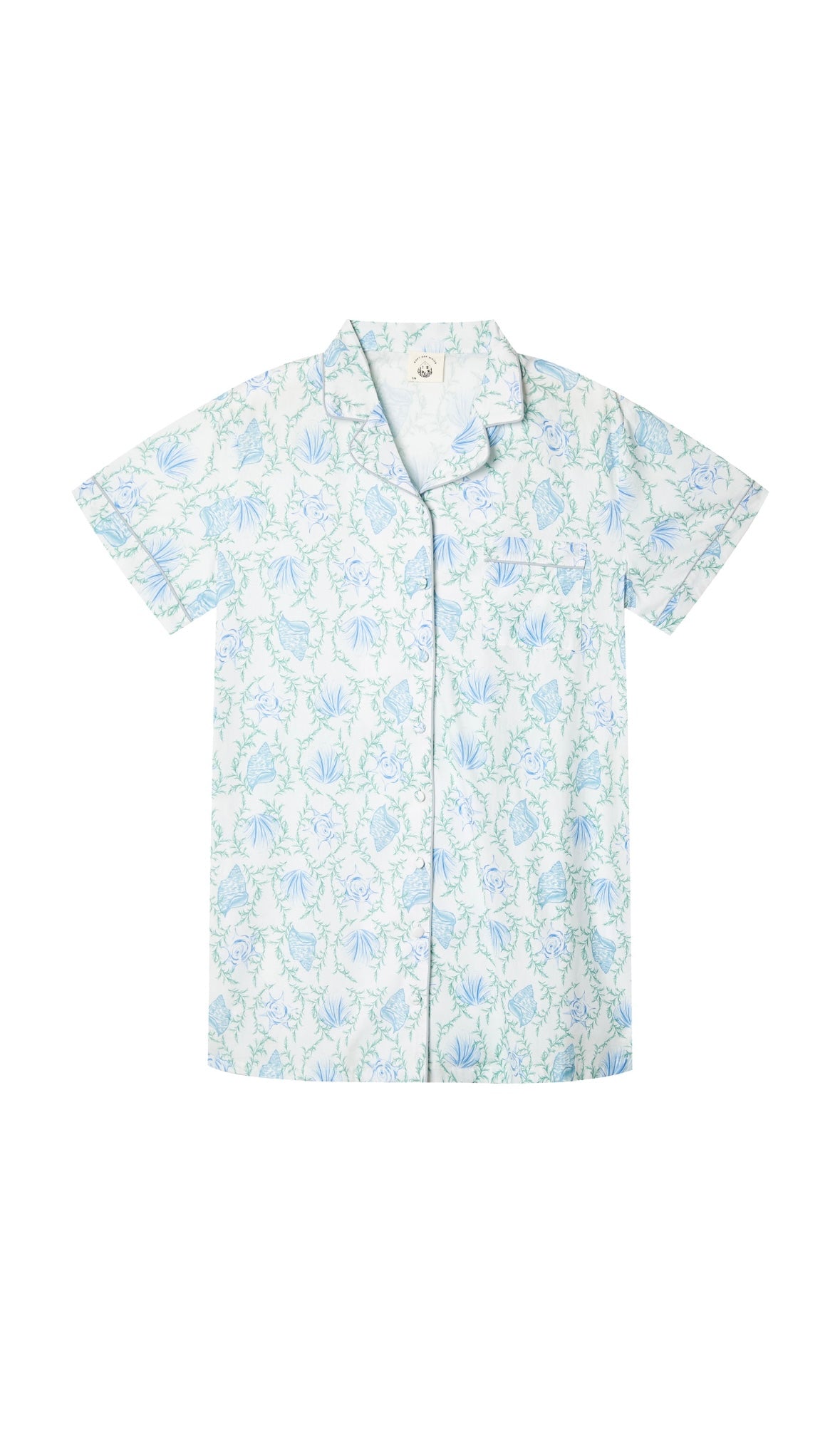 Island - Short Sleeve Cotton Sleep Shirt