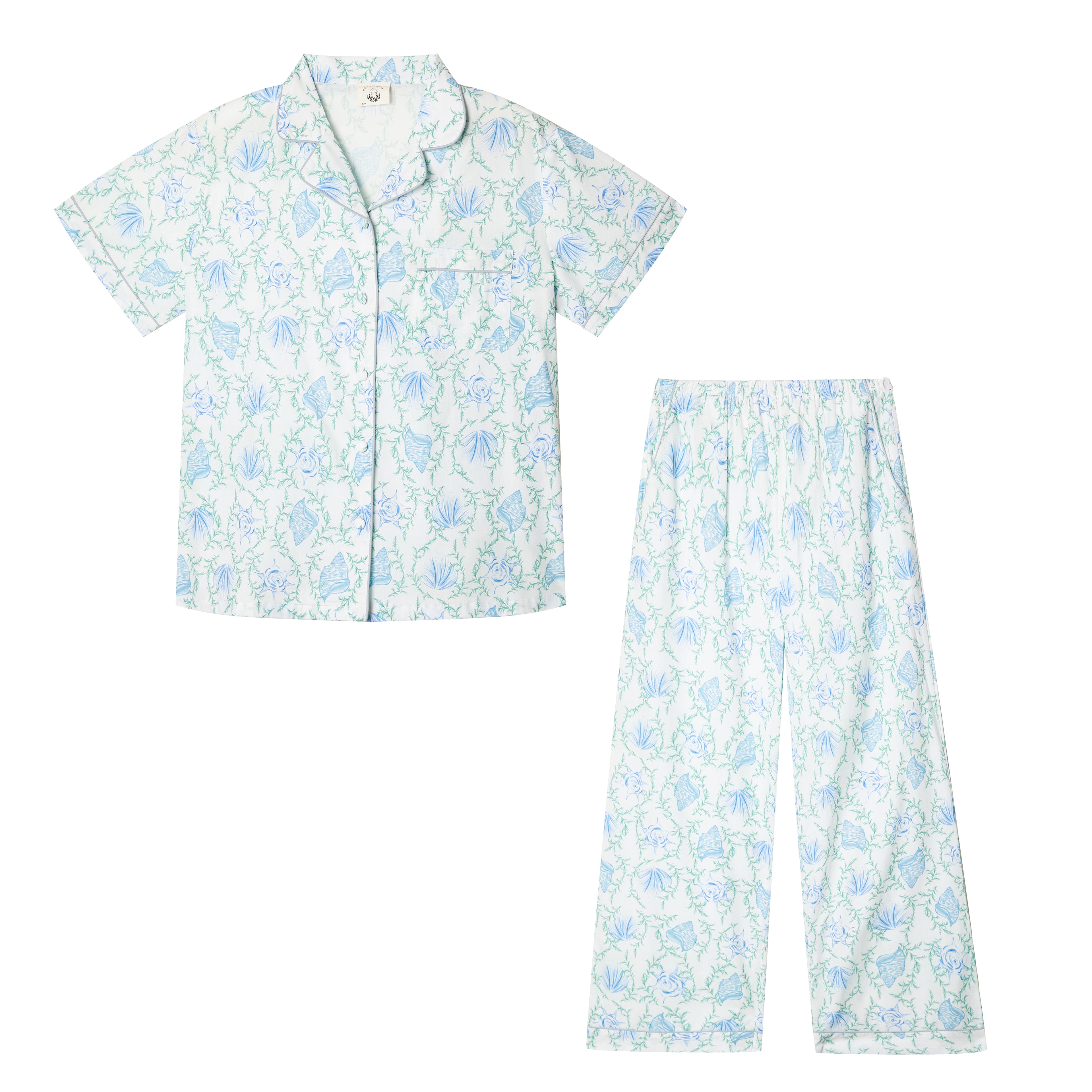 Island - Short Sleeve cotton Comfort Set (Long Pants)