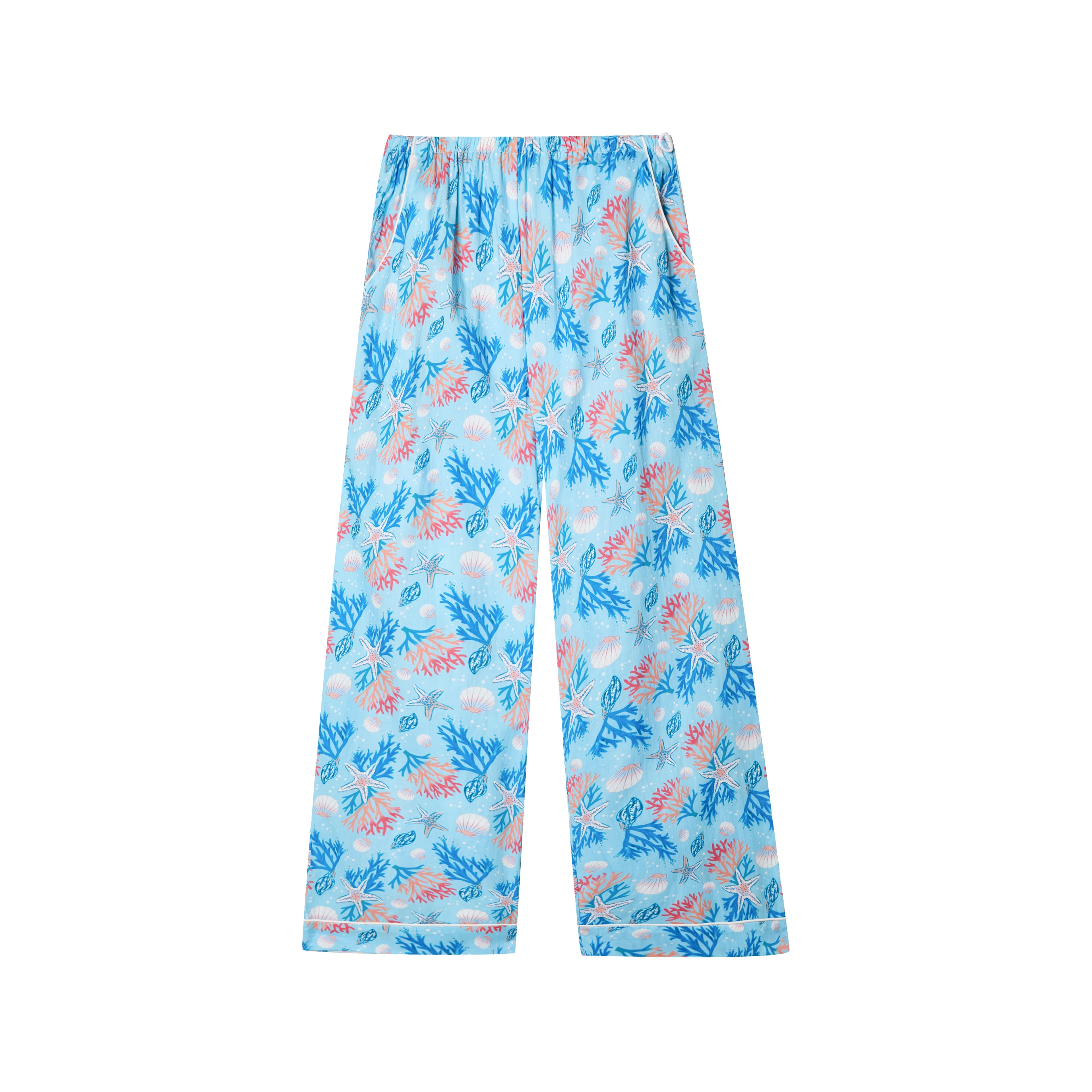 Ocean - Short Sleeve cotton Comfort Set (Long Pants)