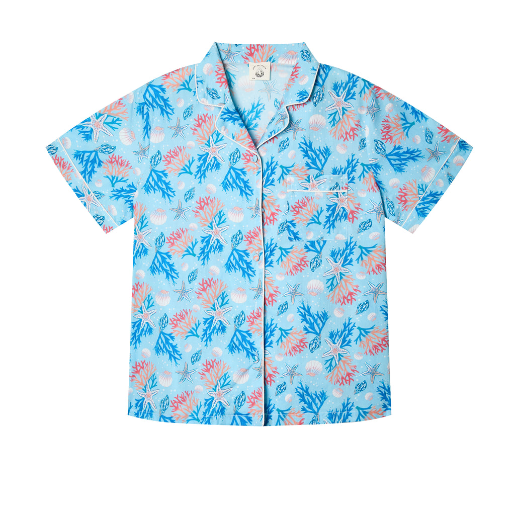 Ocean - Short Sleeve cotton Comfort Set (Long Pants)