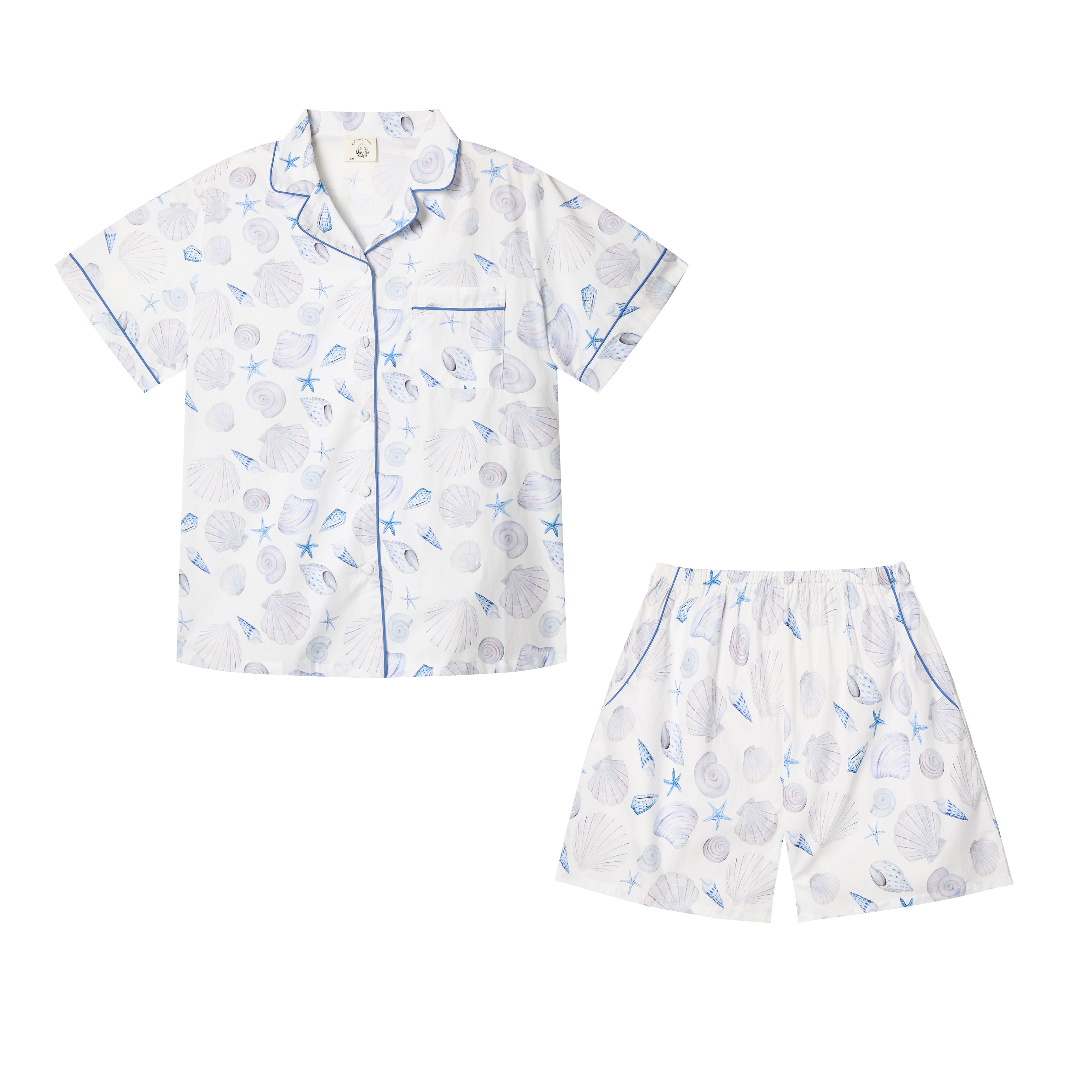 Seashell - Short Sleeve cotton Comfort Set (Shorts)